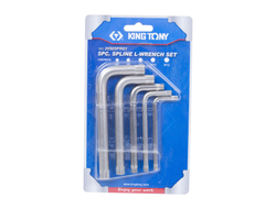 Набор Г-образных Spline, M5-M12, короткие, 5 предметов KING TONY 20505PR01
