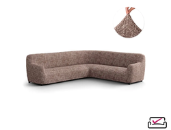 Чехол на классический угловой диван Верона Мираж. ЗАЩИТА ДЛЯ МЯГКОЙ МЕБЕЛИ ОТ ЖИВОТНЫХ. ИТАЛИЯ