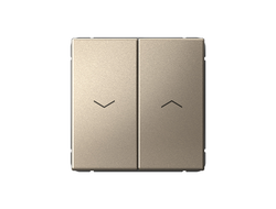 Systeme Electric ArtGallery Шампань Выключатель двухклавишный для жалюзи, 2х сх.4, 10А, механизм