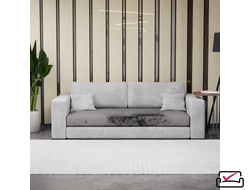 Чехол на сиденье 3х местного дивана, диван-книжку, на сиденье углового дивана.  Велюр Графит