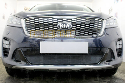 Защита радиатора Kia Sorento Prime 2017- black