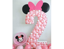 цифра в стиле "аэромозайка" Микки маус