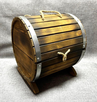 Бар Бочонок для бутылок 340*290 деревянный