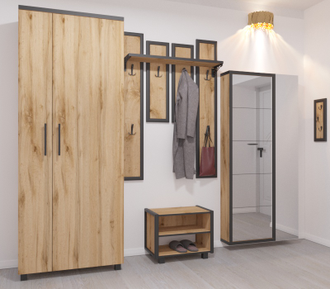 Обувница Афина-5 Дуэт (зеркало)