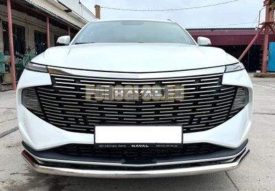 Защита переднего бампера Папа Тюнинг d53 для HAVAL F7 2024-