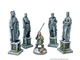 FOUR KINGS STATUES (painted)