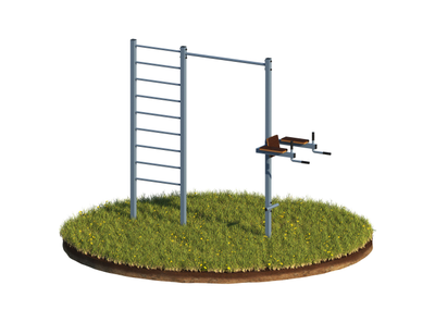 Спортивный комплекс 4 в 1 - Лестница, Турник, Брусья, Пресс (UK-050)