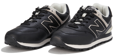 New Balance 574 Black White Leather
