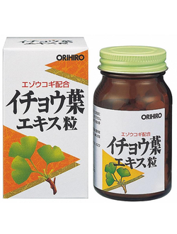ORIHIRO ЭКСТРАКТ ГИНКГО БИЛОБА С ЭЛЕУТЕРОКОККОМ, 240 ТАБЛ. Япония