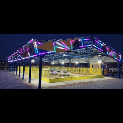 Автодром с питанием от пола 15х16 м.