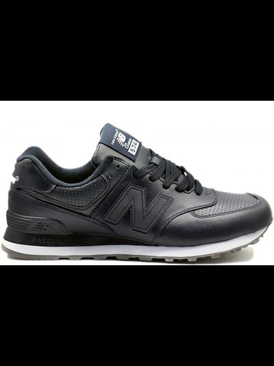 New Balance 574 Deep Blue Leather