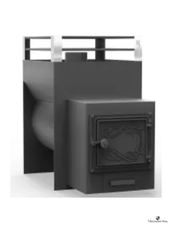 Печь для бани Жара-малютка 500 У с топочным коробом 250мм