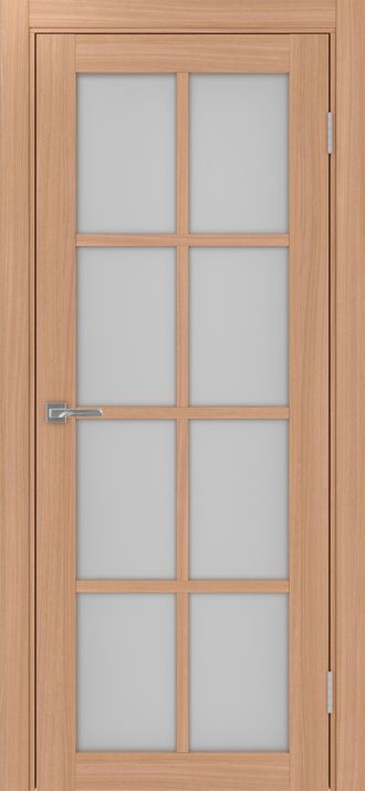 Межкомнатная дверь "Турин-541" ясень темный (стекло сатинато)