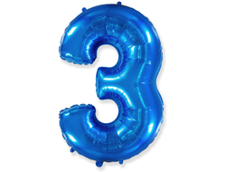 Фольгированная цифра-Синяя