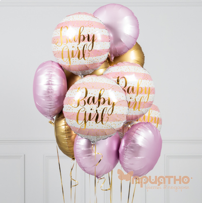 CЕТ ИЗ ВОЗДУШНЫХ ШАРОВ ДЛЯ ДЕВОЧКИ "ЛЕБЕДЬ"