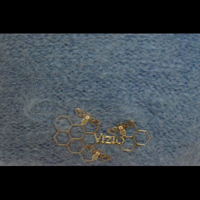 Мохеровый голубой женский берет Vizio Италия 6945 B