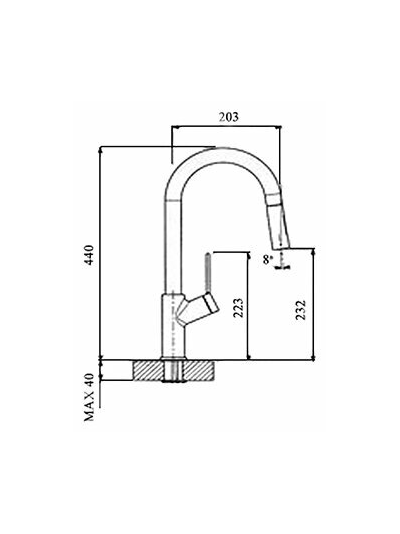Смеситель Reginox LAMBRO chrome