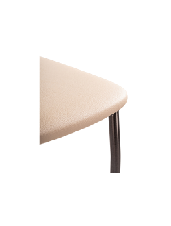 Стул на металлокаркасе Mirilis ваниль / темный мусс