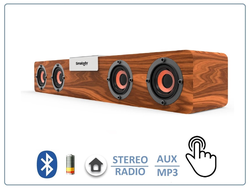 SMALODY SL-90 Bluetooth колонка СТЕРЕО, радио FM, с аккумулятором для использования в помещении