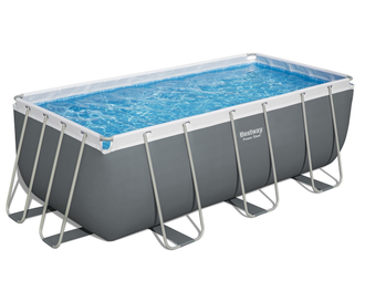 Прямоугольный каркасный бассейн Bestway Power Steel 412х201х122 см (56457)
