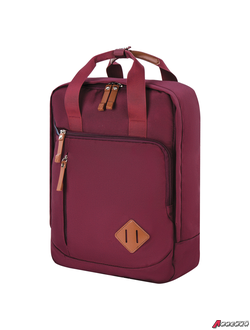 Рюкзак BRAUBERG FRIENDLY универсальный с длинными ручками, бордовый, 37×26×13 см. 270090