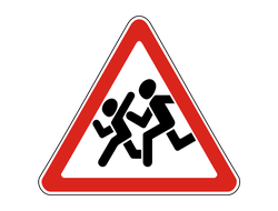 Знак дорожный 1.23 Дети