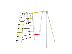 Дачный комплекс Romana D1 + ФАНЕРНЫЕ качели 103.31.06 (белый/желтый) купить в Воронеже