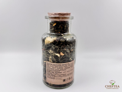 Чай зеленый Поцелуй Гейши (70г) в стеклянной бутылке