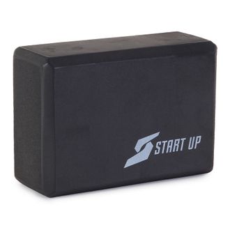 Блок для йоги Start up EG01 22х15,2х7,6 см чёрный 361220