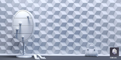 Гипсовая панель CUBE артикул E-0021