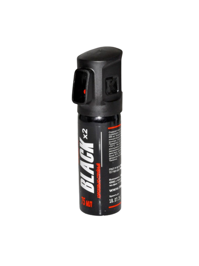 Газовый баллончик Black 75 мл с дополнительной защитой