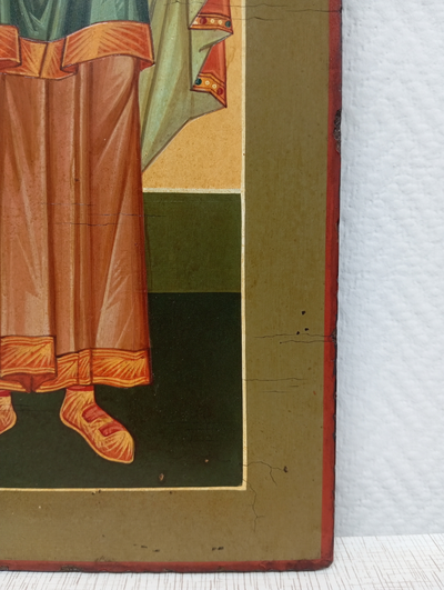 Захария (Захарий, Захар) Пророк, Святой Праведный. Рукописная икона 25х54см.