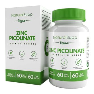 Пиколинат Цинка (Zinc Picolinate), 60 кап. (NaturalSupp)