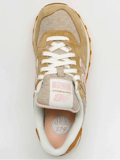 New Balance 574 Beige and Pink женские