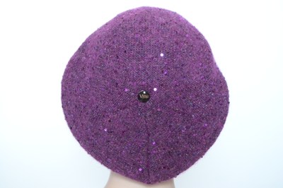 Вязаный берет цвета фуксия для женщин Визио Италия фото