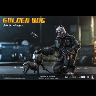 ПОМЯТА УПАКОВКА - Золотой Пёс - Коллекционная ФИГУРКА 1/12 scale GOLDEN DOG – Death Gas Station series (PES022) - Damtoys x Coal Dog