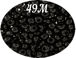 Бисер Zlatka 8/0 10гр цвет № 0049М черный