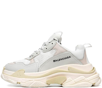All white balenciaga triple s best sale