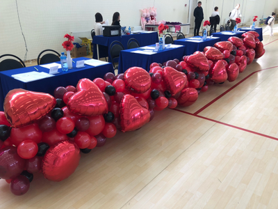 Разнокалиберная (фантазийная) гирлянда из воздушных шаров