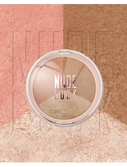 Golden Rose Пудра запеченная NUDE LOOK Baked Trio Face Powder