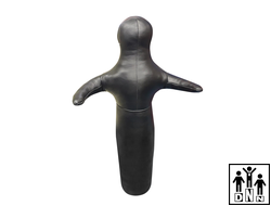 Манекен для борьбы тренировочный кожа одноногий