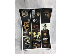 Набор наклеек Бенди и чернильная машина №2