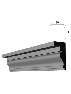 карниз гладкий К-20