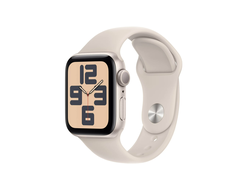 Apple Watch SE 2023 40mm Starlight Aluminium Case with Starlight Sport Band S/M