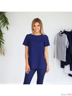 БЛУЗА DOCLIKE DL419 Ниагара (синяя)