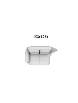 ВЕНЕЦИЯ модуль Концевой двухместный  К2( 178)