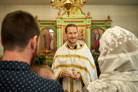 Съемка крещения