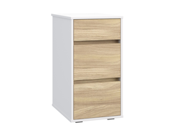 Набор мебели ОСКАР - Тумба ОС-10 Белый структурный/Блэквуд ячменный