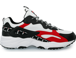 Кроссовки FILA RAY TRACER Черно-красно-белые мужские (41-45)