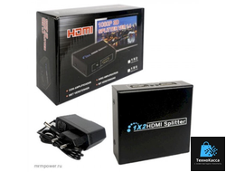 Разветлитель H137 HDMI Splitter                1x4 port (Black)